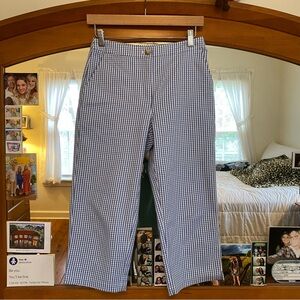 Appleseed's Blue Gingham Women’s Capris